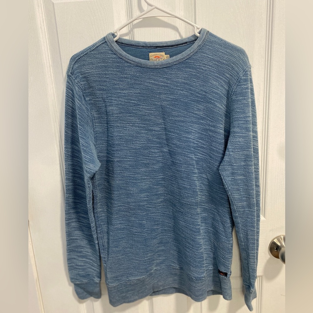 Faherty Men’s Sweatshirt Blue Size Small